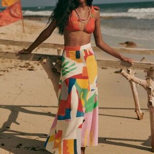 Sézane X G Kero maxi skirt
